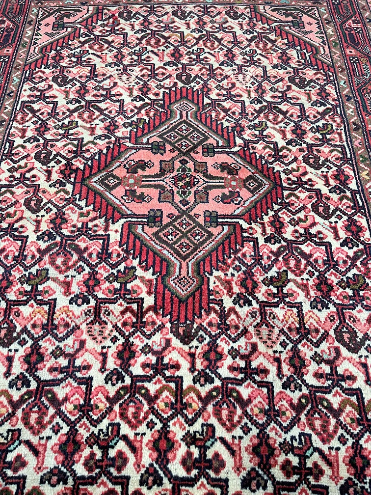 1.5x1m Vintage Persian Tajabad Rug | Wool Handmade Oriental Tribal