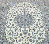 Beige Persian Kashan Rug 3x2m