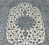 Beige Persian Kashan Rug 3x2m