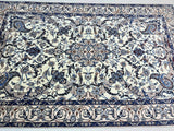 Superfine Silk-inlay Persian Nain Rug 3x2m