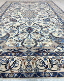 Superfine Silk-inlay Persian Nain Rug 3x2m