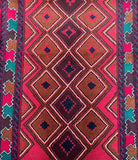 Vintage Afghan Balouchi Rug 1.5x0.8m