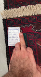 Vintage Afghan Balouchi Rug 1.5x0.8m