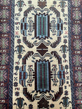 Vintage Afghan Balouchi Rug 1.4x0.9m