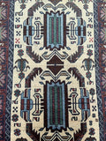 Vintage Afghan Balouchi Rug 1.4x0.9m