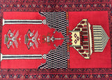 Fine Persian Quchan Prayer Rug 1.1x0.8m