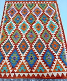 Afghan Waziri Kilim Rug 1.7x1.3m