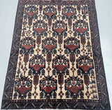 Vintage Persian Afshari Rug 1.6x1.25m