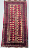 Vintage Prayer Balouchi Persian Rug 1.5x0.8m