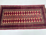 Vintage Prayer Balouchi Persian Rug 1.5x0.8m