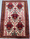 Tribal Persian Qarajeh Rug 1.3x0.9m