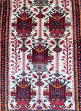 Tribal Persian Qarajeh Rug 1.3x0.9m