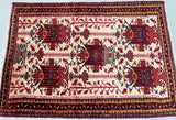 Tribal Persian Qarajeh Rug 1.3x0.9m