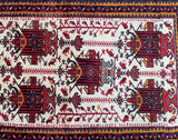 Tribal Persian Qarajeh Rug 1.3x0.9m