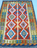 Boho Afghan Kyber Kilim Rug 1.8x1.3m