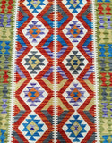 Boho Afghan Kyber Kilim Rug 1.8x1.3m