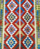 Boho Afghan Kyber Kilim Rug 1.8x1.3m