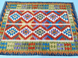 Boho Afghan Kyber Kilim Rug 1.8x1.3m