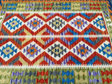 Boho Afghan Kyber Kilim Rug 1.8x1.3m