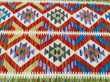 Boho Afghan Kyber Kilim Rug 1.8x1.3m