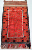 Vintage Afghan Balouchi Saddle Bag Rug