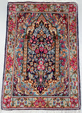 Fine Persian Kerman Rug 75x50cm