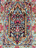 Fine Persian Kerman Rug 75x50cm