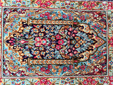 Fine Persian Kerman Rug 75x50cm