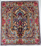 Fine Persian Kerman Rug 63x55cm