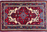 Tribal Persian Nahavand Rug 1.4x0.9m