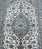 Beige Persian Kashan Rug 2.5x1.5m