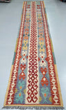 4m Afghan Kyber Kilim Hall Runner