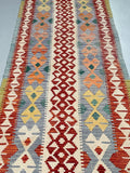 4m Afghan Kyber Kilim Hall Runner