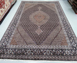 Superfine Mahi Persian Tabriz Rug 3.5x2.5m