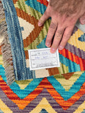 3.9m Afghan Aryana Kilim Hall Runner