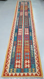 3.9m Afghan Kyber Kilim Hall Runner