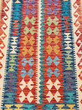 3.9m Afghan Kyber Kilim Hall Runner