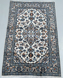 Beige Persian Kashan Rug 1.5x1m