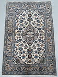 Beige Persian Kashan Rug 1.5x1m