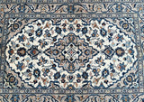 Beige Persian Kashan Rug 1.5x1m