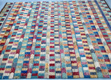 3.4x2.5m Contemporary Afghan Gabbeh Rug