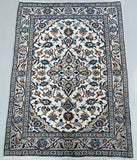 Beige Persian Kashan Rug 1.4x1m