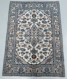 Beige Persian Kashan Rug 1.4x1m