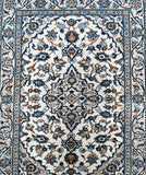 Beige Persian Kashan Rug 1.4x1m