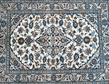 Beige Persian Kashan Rug 1.4x1m