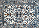 Beige Persian Kashan Rug 1.4x1m