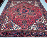 Tribal Persian Heriz Rug 2.7x2.45m