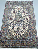 Fine Beige Persian Kashan Rug 2.2x1.5m