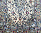 Fine Beige Persian Kashan Rug 2.2x1.5m