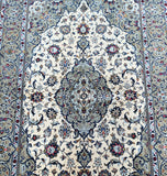 Fine Beige Persian Kashan Rug 2.2x1.5m